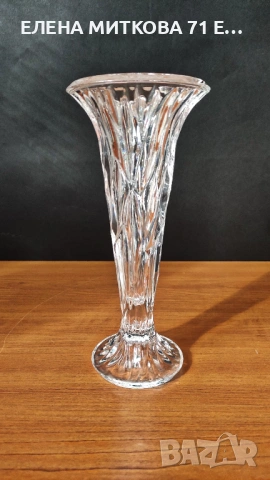 Кристална ваза и свещник 2 в 1