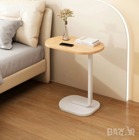 Многофункционална C-образна масичка за кафе, за хол и спалня. 2 варианта, снимка 15 - Маси - 52888842