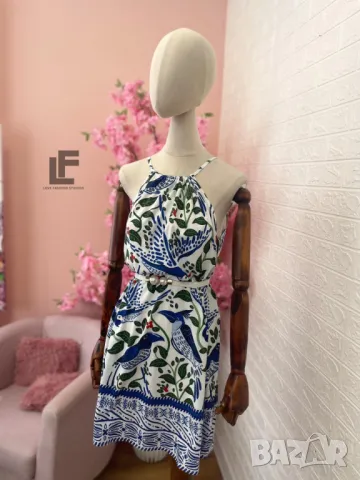 Рокля LFS Tropical Vibes Blue 9577  , снимка 2 - Рокли - 50434733