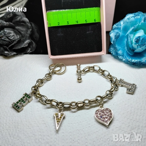 Сребро от лична колекция с маркировка 925, снимка 14 - Гривни - 52521633