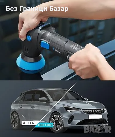 Нов Електрически Полиращ Уред 750W 2/3 инча, 6 Скорости за коли боя, снимка 8 - Полирмашини - 49483742