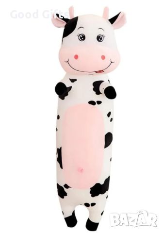 Голяма Плюшена играчка Крава, 100см, снимка 2 - Плюшени играчки - 45669773