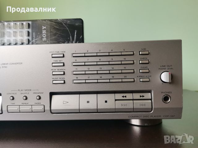 CD player Sony cdp 597, снимка 6 - Декове - 46408357