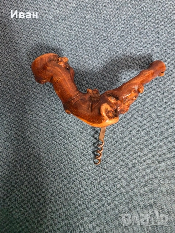 ръчно изработен тирбушон уникат много ергономичен, снимка 5 - Антикварни и старинни предмети - 52578218