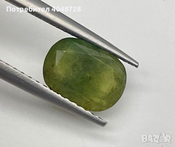 Естествен зелен сапфир 4.05ct. - Мадагаскар, снимка 3 - Други - 45603380