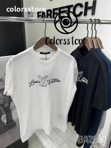 Мъжка бяла тениска Louis Vuitton/IM95L
