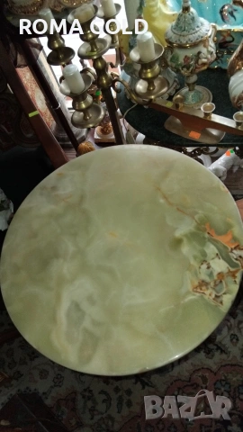 малка мраморна масичка и ретро телефон, снимка 3 - Маси - 54264372