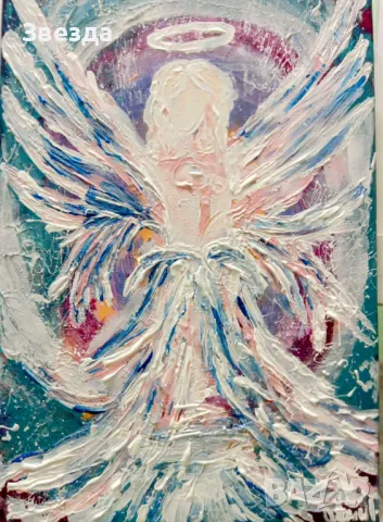 картина  "Вестител на чудеса"   - Завладяваща магия, снимка 2 - Картини - 49679620