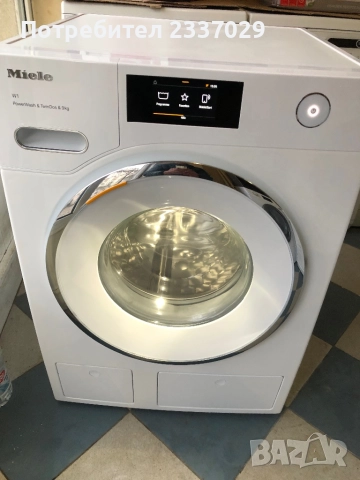 Пералня:МиелеW1-9кг-обслужена-1год гаранция-УайФай,Тъч скрин дисплей,лед лампа,клас:А+++\мод:2021г, снимка 2 - Перални - 52628720
