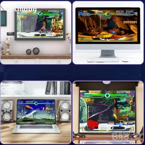 Конзола Retro Zenino, 10 000 видео игри, съвместима с 9 емулатора, 2x безжичен контролер, 4K, USB 2,, снимка 7 - Други игри и конзоли - 53843256