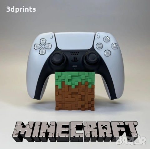 Стойка за контролер minecraft – ps5 / ps4 / xbox, снимка 4 - Аксесоари - 52502061