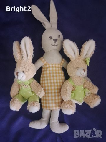Винтидж зайци, ЛОТ, снимка 1 - Плюшени играчки - 45542101