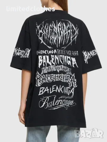 BALENCIAGA DIY Metal Logo Print Oversized Мъжка / Дамска Тениска size L (XL), снимка 6 - Тениски - 47252025