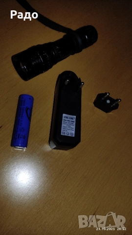 Продавам малък лед фенер с зарядно, снимка 4 - Къмпинг осветление - 52140897