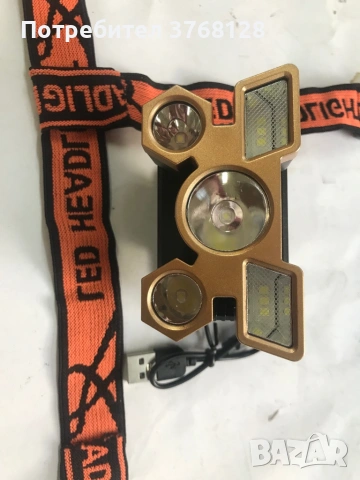 Мощен LED челник - НОВ, снимка 2 - Екипировка - 53708502