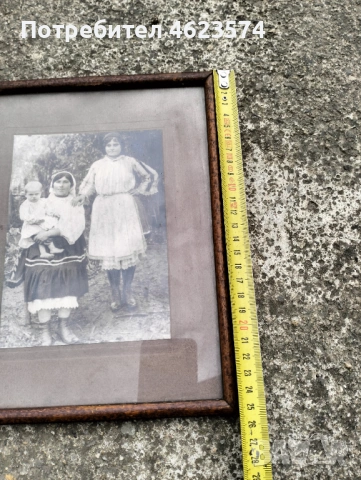 Стара рамка със снимка, снимка 3 - Антикварни и старинни предмети - 53858623