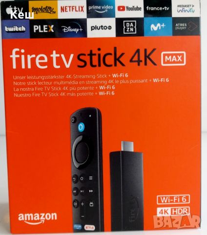 стрийминг устройство - AMAZON Fire Stick TV 4K Max