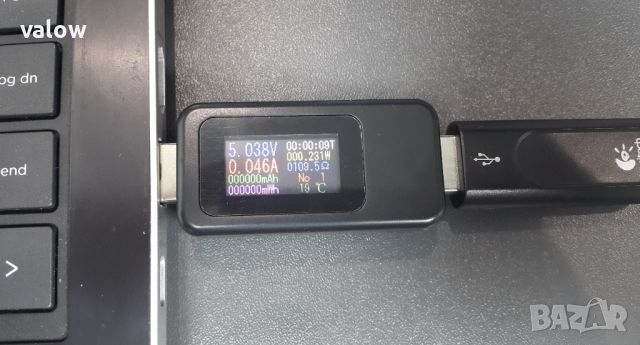 USB тестер ( волтметър , амперметър ) за проверка на зарядни устройства и USB портове, снимка 1 - Други - 11332186