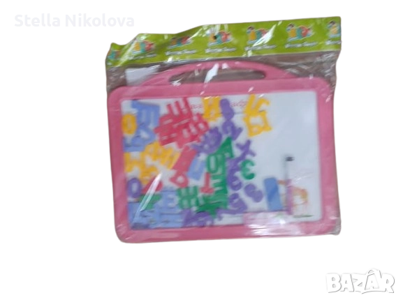 Детска двулицева дъска с български букви и цифри, снимка 2 - Образователни игри - 52163754