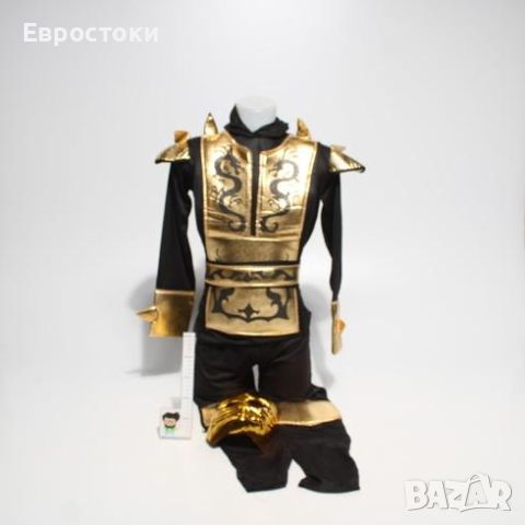 Детски костюм на нинджа Golden Dragon. Размер L, става за 12- 14 години. Черен, снимка 4 - Детски комплекти - 45438714