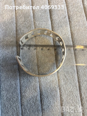 Твърда Сребърна гривна 926, снимка 4 - Гривни - 54172177