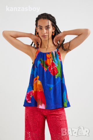 Desigual Top Rodas - страхотен дамски потник ХЛ КАТО НОВ, снимка 2 - Потници - 46145909