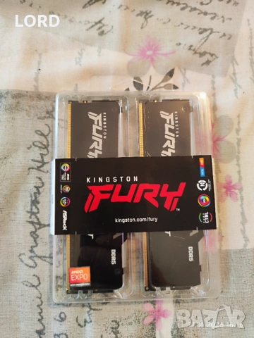 Рам памет Kingston FURY Beast RGB 32GB (2 x 16GB) DDR5 6000MT/s CL30 | KF560C30BBEAK2-32 - Гаранция!, снимка 2 - RAM памет - 53133256