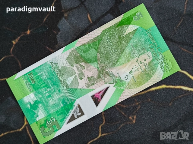 Банкнота - Източни Кариби - 5 долара UNC | 2021г., снимка 3 - Нумизматика и бонистика - 53746766