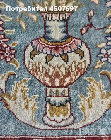 Килим Hereke Копринено Искуство., снимка 7 - Антикварни и старинни предмети - 53035623