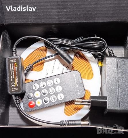 LED лента COB 2700K 5M, снимка 6 - Лед осветление - 53452756