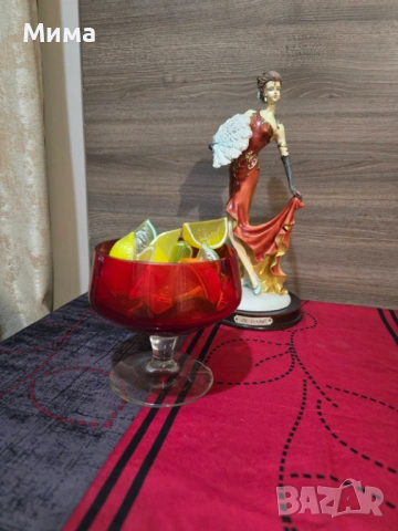 Голяма чаша от цветно стъкло, снимка 4 - Чаши - 53095339