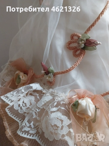 Винтидж френска порцеланова кукла от 80-те години, викториански стил, снимка 16 - Декорация за дома - 52043355