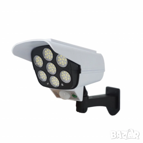 🔆 Соларна LED лампа с имитация на камера  