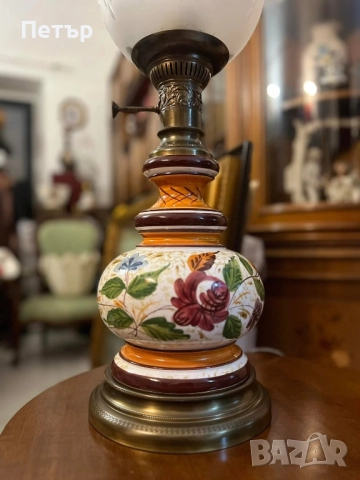 Старинни италиански лампи, снимка 9 - Настолни лампи - 52509870