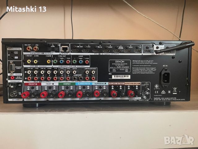 Ресивър DENON AVR-X3400 7.2ch, снимка 7 - Ресийвъри, усилватели, смесителни пултове - 37928471