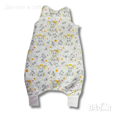 Спален чувал с крачета Жълт слон, снимка 1