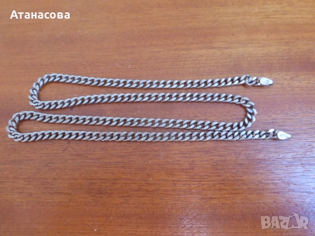 Позлатена верижка синджир ланец, снимка 6 - Колиета, медальони, синджири - 52909235