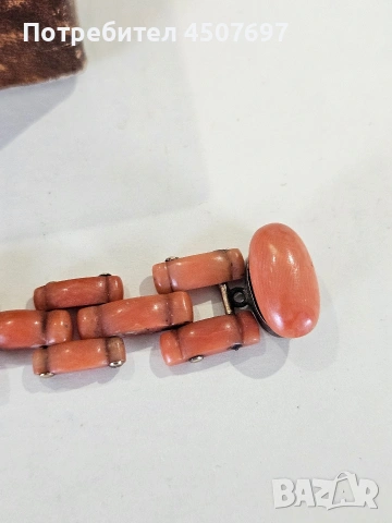 Коралова гривна, 14к златна., снимка 12 - Гривни - 53877244