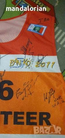 елек с подпис на състезатели от Bansko fis world cup, снимка 7 - Други ценни предмети - 52489807