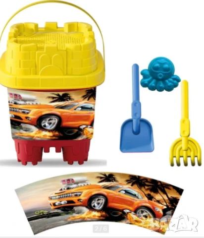 Квадратна кофичка за пясък, 5 части, снимка 6 - Други стоки за дома - 50835468