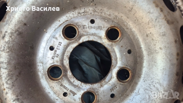 195/70/15 Джанти с гуми Mercedes бус , снимка 2 - Гуми и джанти - 51756281