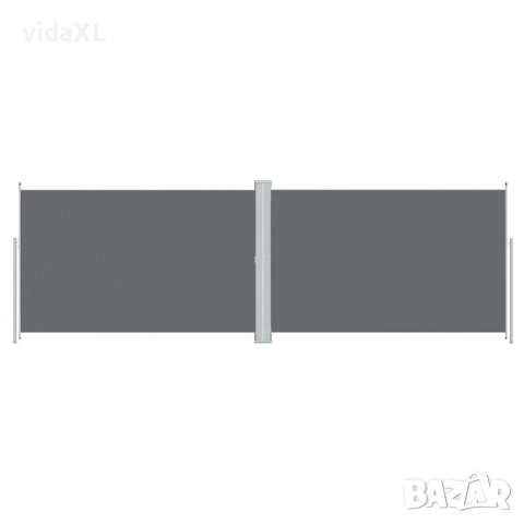 vidaXL Прибираща се странична тента, антрацит, 220x600 см(SKU:318014), снимка 1