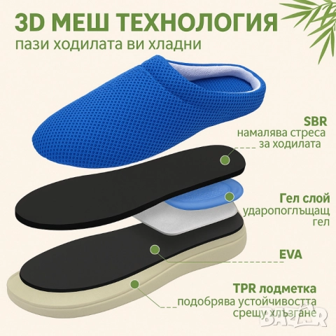 Ортопедични гел чехли – сбогом на умората в краката, снимка 3 - Мъжки чехли - 51872189