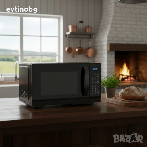 Микровълнова фурна MUHLER MO-7059D 25L, черна, дигитална, снимка 2 - Микровълнови - 53776488