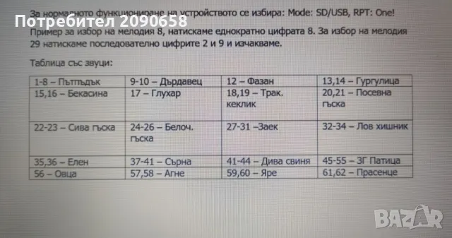 Звуков имитатор на животни, ловен имитатор, снимка 3 - Оборудване и аксесоари за оръжия - 49597745