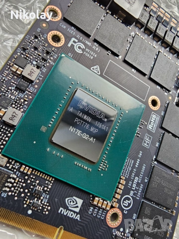Видео карта за лаптоп, MXM N17E-G2A1, GTX 1070 GDDR5 8GB, снимка 2 - Видеокарти - 53154875