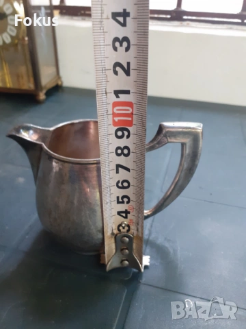 Уникална стара антикварна посребрена каничка на Cristofle, снимка 6 - Антикварни и старинни предмети - 53296792