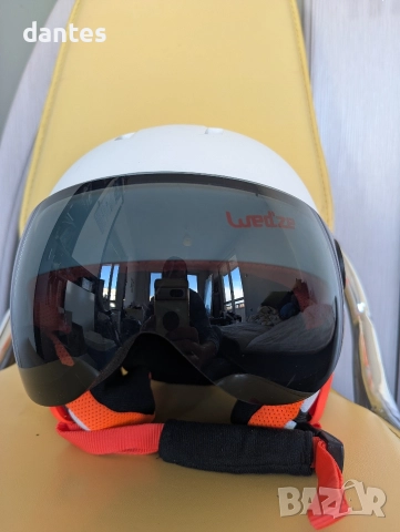 Детска ски каска с визьор от Decathlon WEDZE HKD 550 53-56cм, снимка 2 - Зимни спортове - 52953617