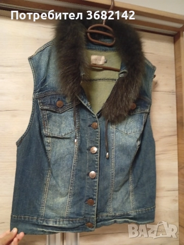 продавам Дънков елек с естествена яка , снимка 17 - Елеци - 51468264