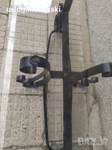 Холна маса стъкло/желязо, снимка 3 - Маси - 53619739